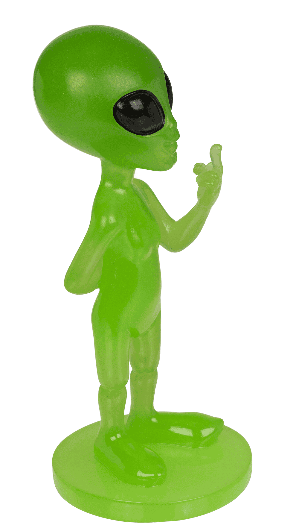 Alien, Glow in the dark;15.5 cm x 6.5 cm x 6.5 cm,