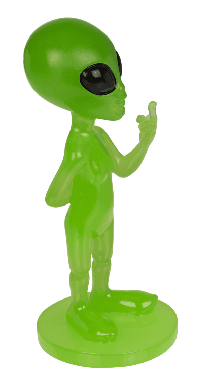 Alien, Glow in the dark;15.5 cm x 6.5 cm x 6.5 cm,