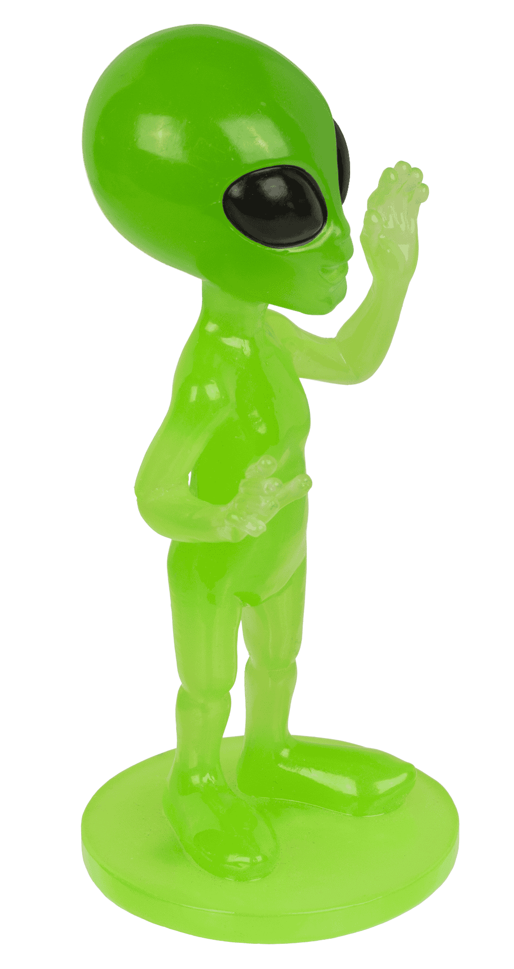 Alien, Glow in the dark;15.5 cm x 6.5 cm x 6.5 cm,