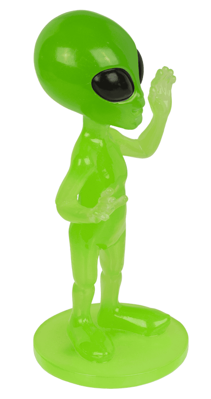 Alien, Glow in the dark;15.5 cm x 6.5 cm x 6.5 cm,