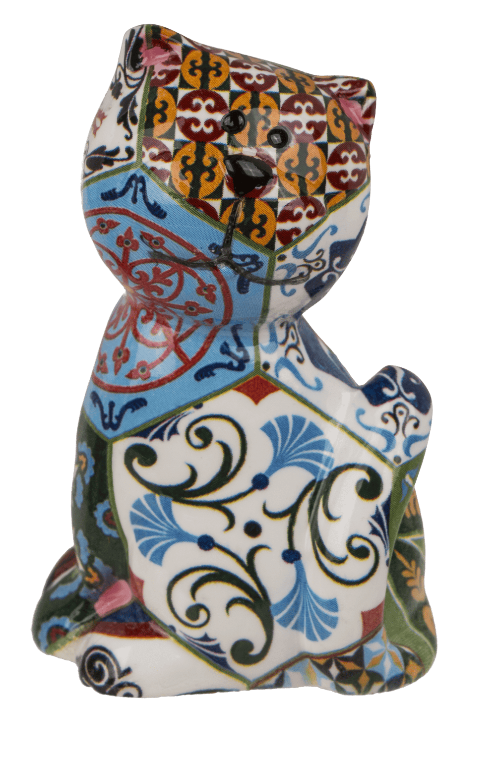 Polyresin figurine, Cat, 7 x 3.5 cm, 8 ass.,