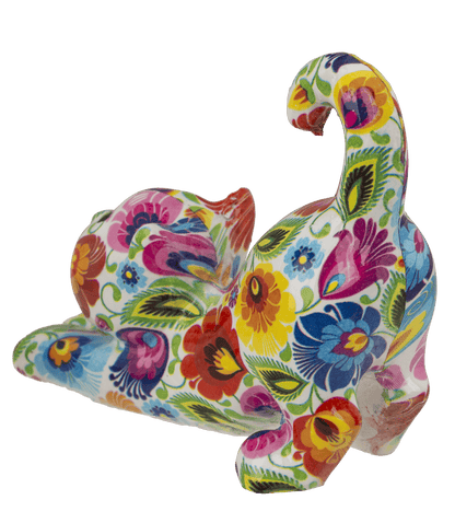 Polyresin figurine, Cat, 7 x 3.5 cm, 8 ass.,