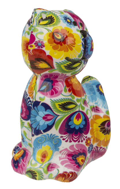 Polyresin figurine, Cat, 7 x 3.5 cm, 8 ass.,