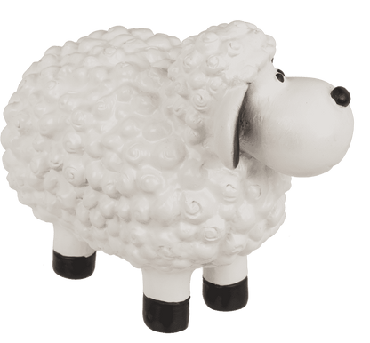 Deko-Schaf,15 x 8 x11cm, weiss,