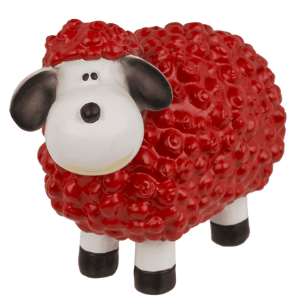 Deko-Schaf,15 x 8 x11cm, rot.