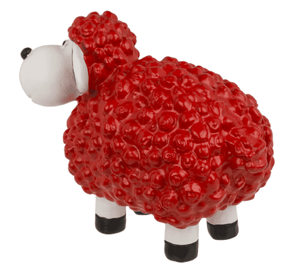 Deko-Schaf,15 x 8 x11cm, rot.