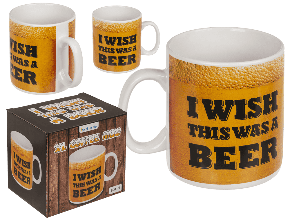 Coffee Mug, I wish this was a beer,