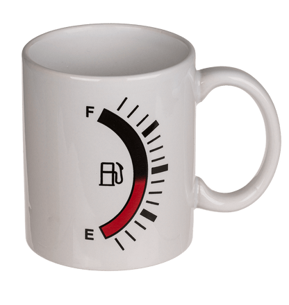 Stoneware mug, Fuel Tank Gauge,
