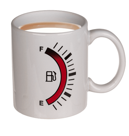 Stoneware mug, Fuel Tank Gauge,