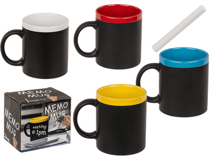 Writeable Stoneware Mug, with chalk for labelling,