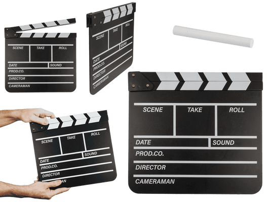 Wooden director's board, Hollywood I, 30 x 27 cm,
