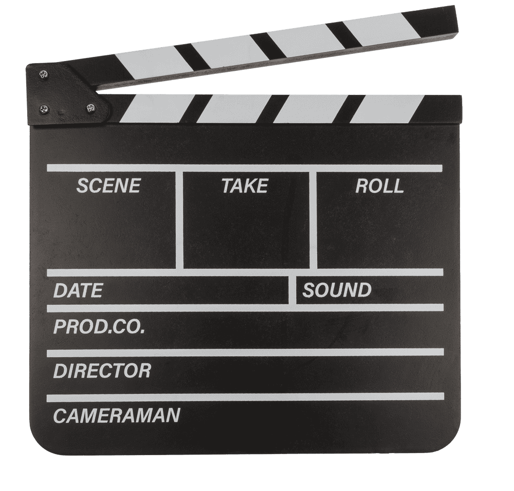 Holz-Filmklappe, Hollywood I, 30 x 27 cm,