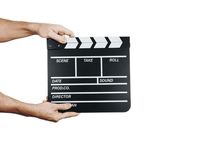 Holz-Filmklappe, Hollywood I, 30 x 27 cm,