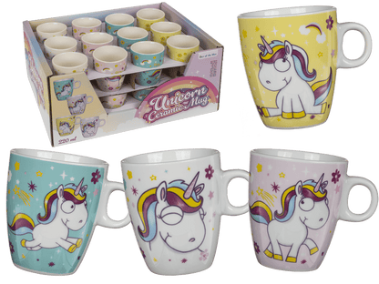 Porcelain mug, Comic Unicorn,