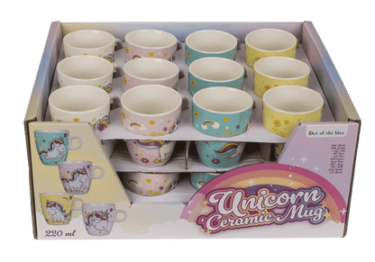 Porcelain mug, Comic Unicorn,