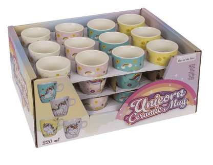 Porcelain mug, Comic Unicorn,