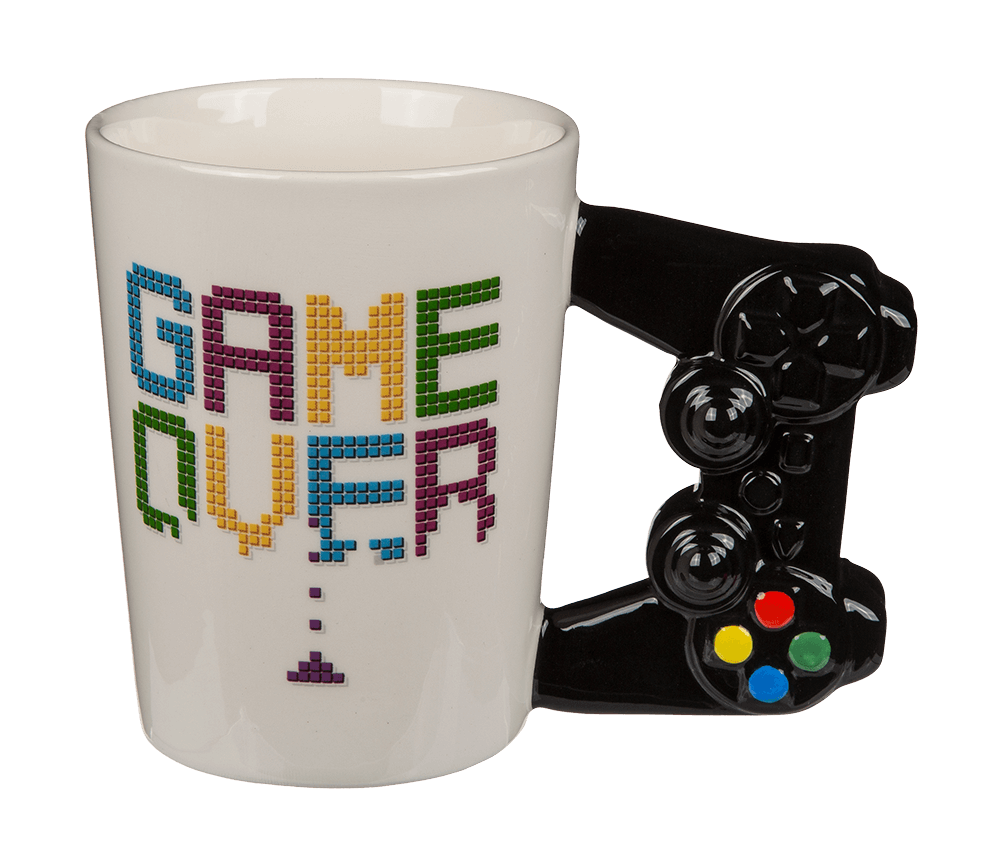 Mug with controller handle, Game over,
