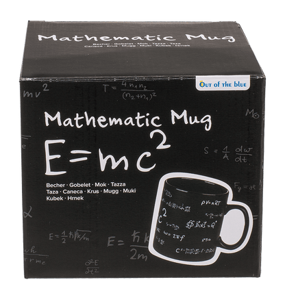 Black stoneware mug, Mathematic,