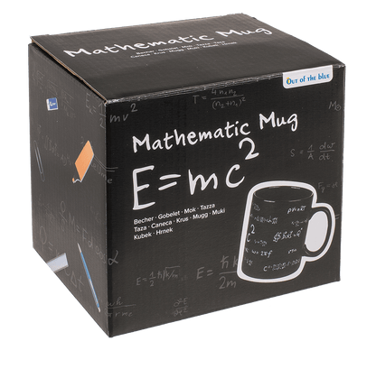 Black stoneware mug, Mathematic,