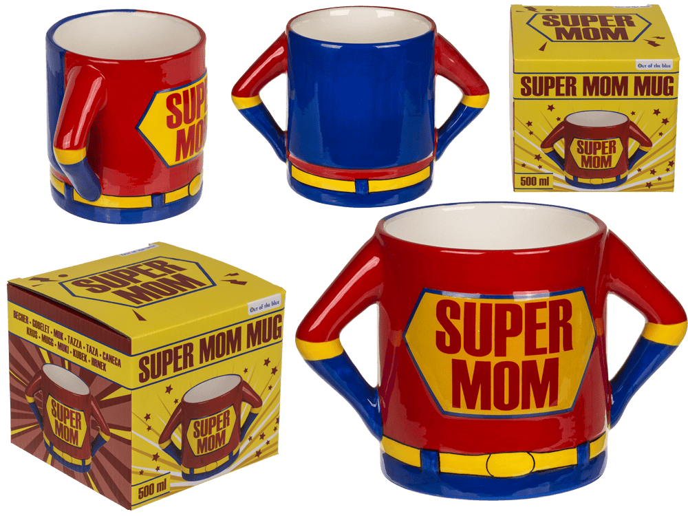 Mug, Super Mom, stoneware,