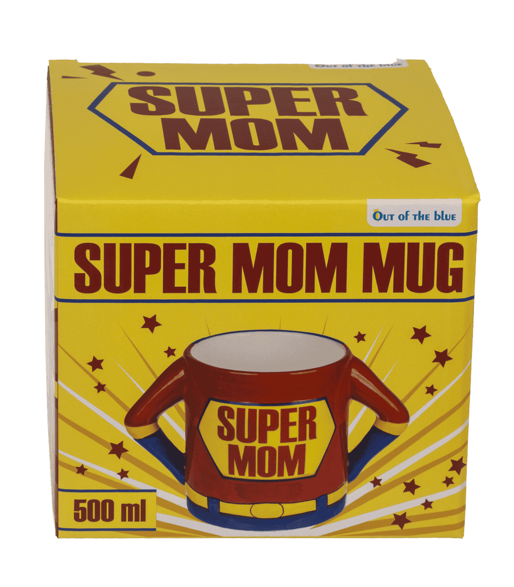 Mug, Super Mom, stoneware,
