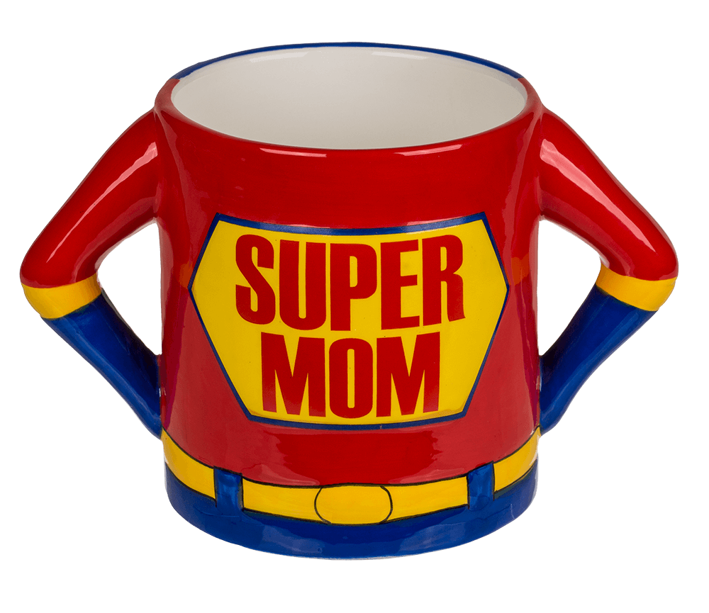 Mug, Super Mom, stoneware,