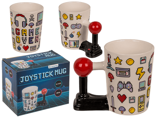 Mug with joystick handle, Game Over,