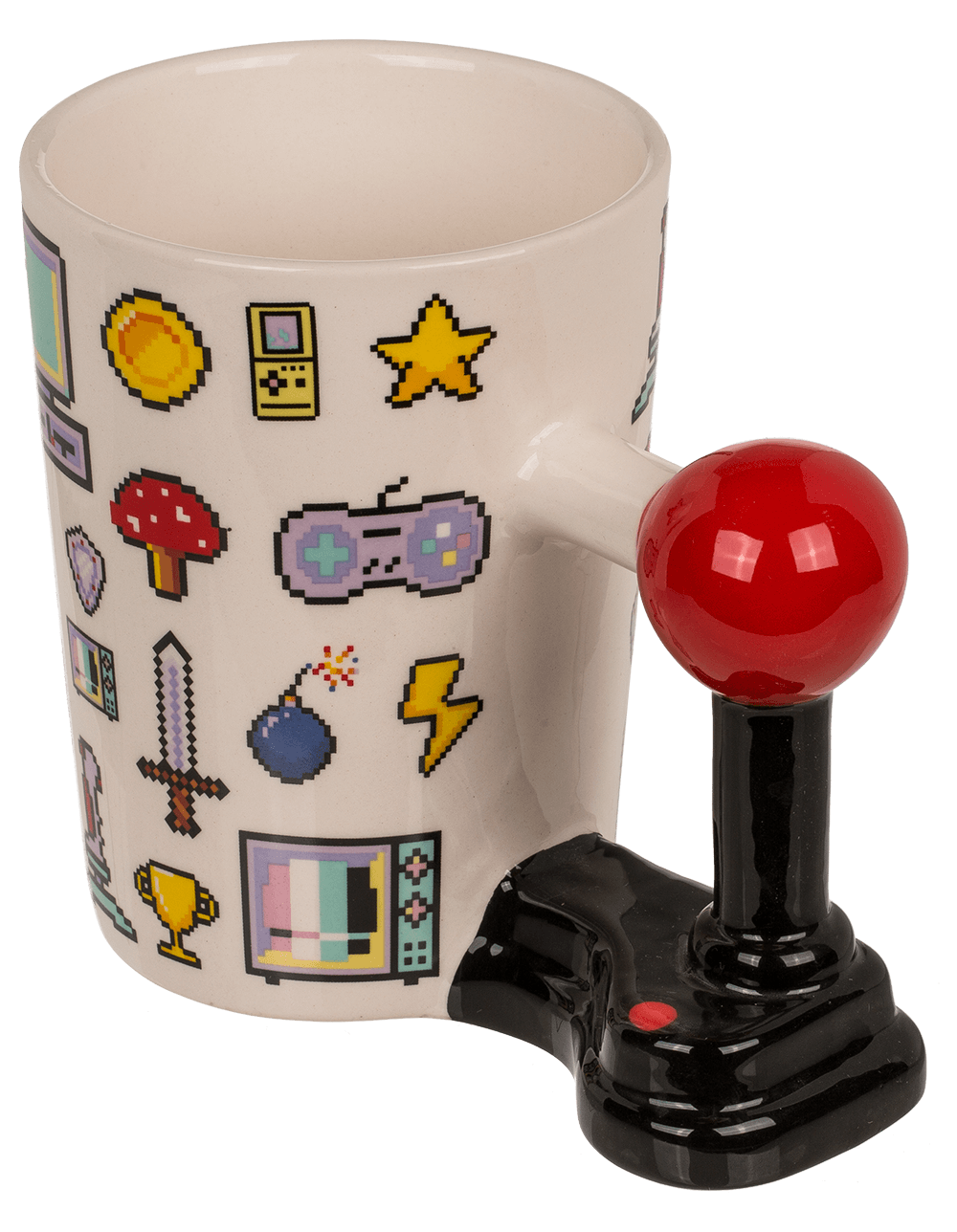 Mug with joystick handle, Game Over,