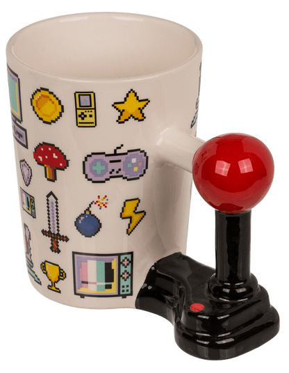 Mug with joystick handle, Game Over,