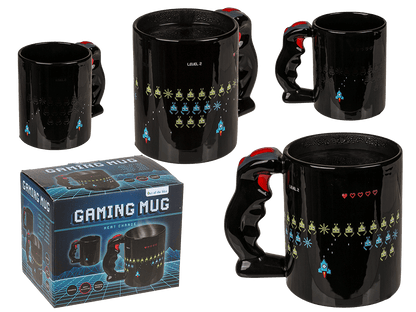 Mug with controller handle, Power Up,