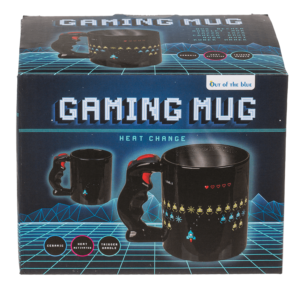 Mug with controller handle, Power Up,