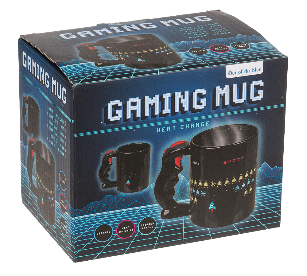 Mug with controller handle, Power Up,