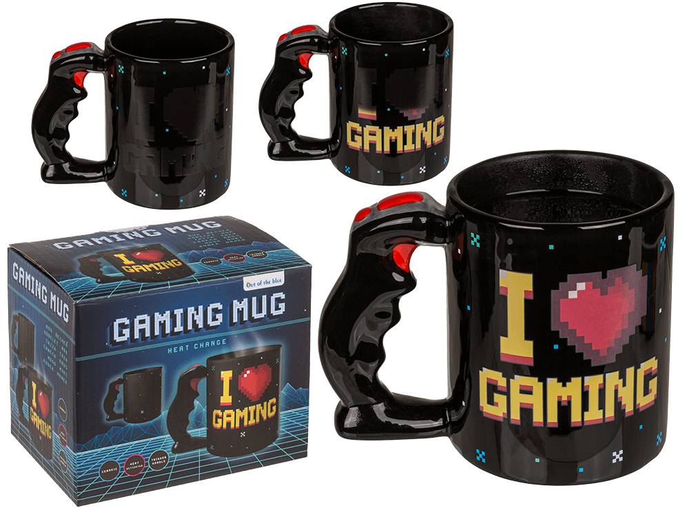 Mug, I Love Gaming, with thermal effect,