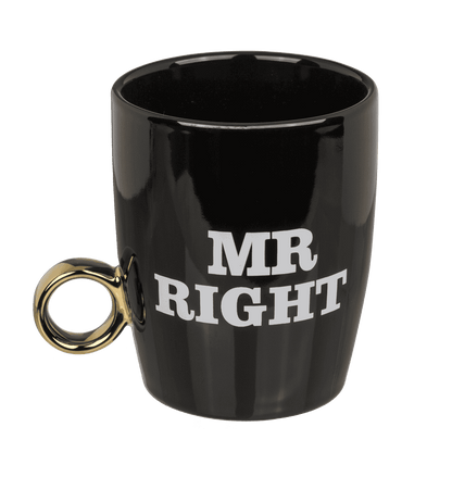 New bone China-mug, Mr Right & Mrs Always Right