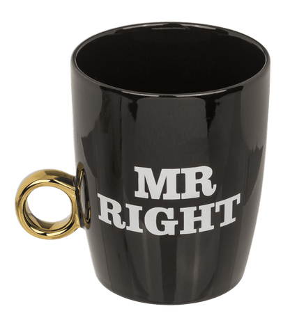 New bone China-mug, Mr Right & Mrs Always Right