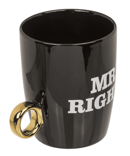 New bone China-mug, Mr Right & Mrs Always Right