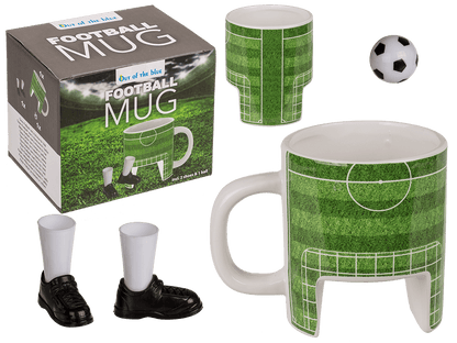 Mug, Football, incl. 2 shoes & 1 ball,