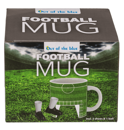 Mug, Football, incl. 2 shoes & 1 ball,