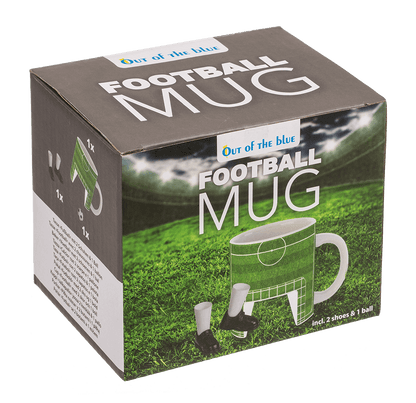 Mug, Football, incl. 2 shoes & 1 ball,