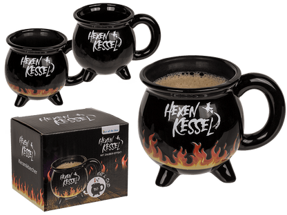 Mug, Witch Kettle, ca. 9 x 9 cm, stoneware,