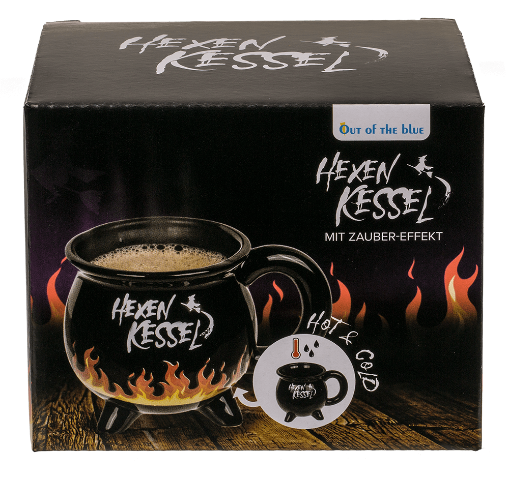 Mug, Witch Kettle, ca. 9 x 9 cm, stoneware,