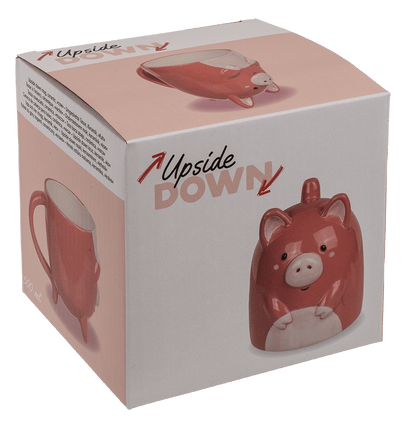 Upside Down Mug, Cow, ca. 12 x 14 cm, dolomite,