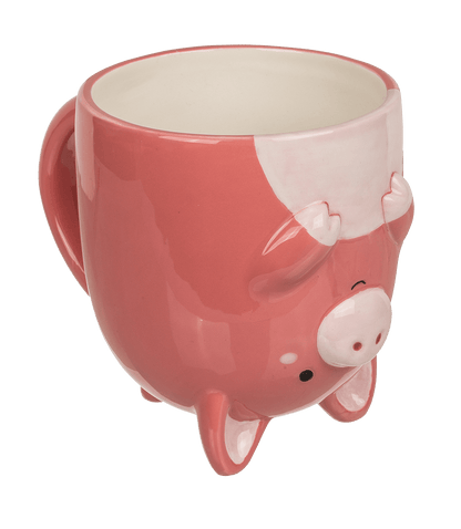 Upside Down Mug, Cow, ca. 12 x 14 cm, dolomite,