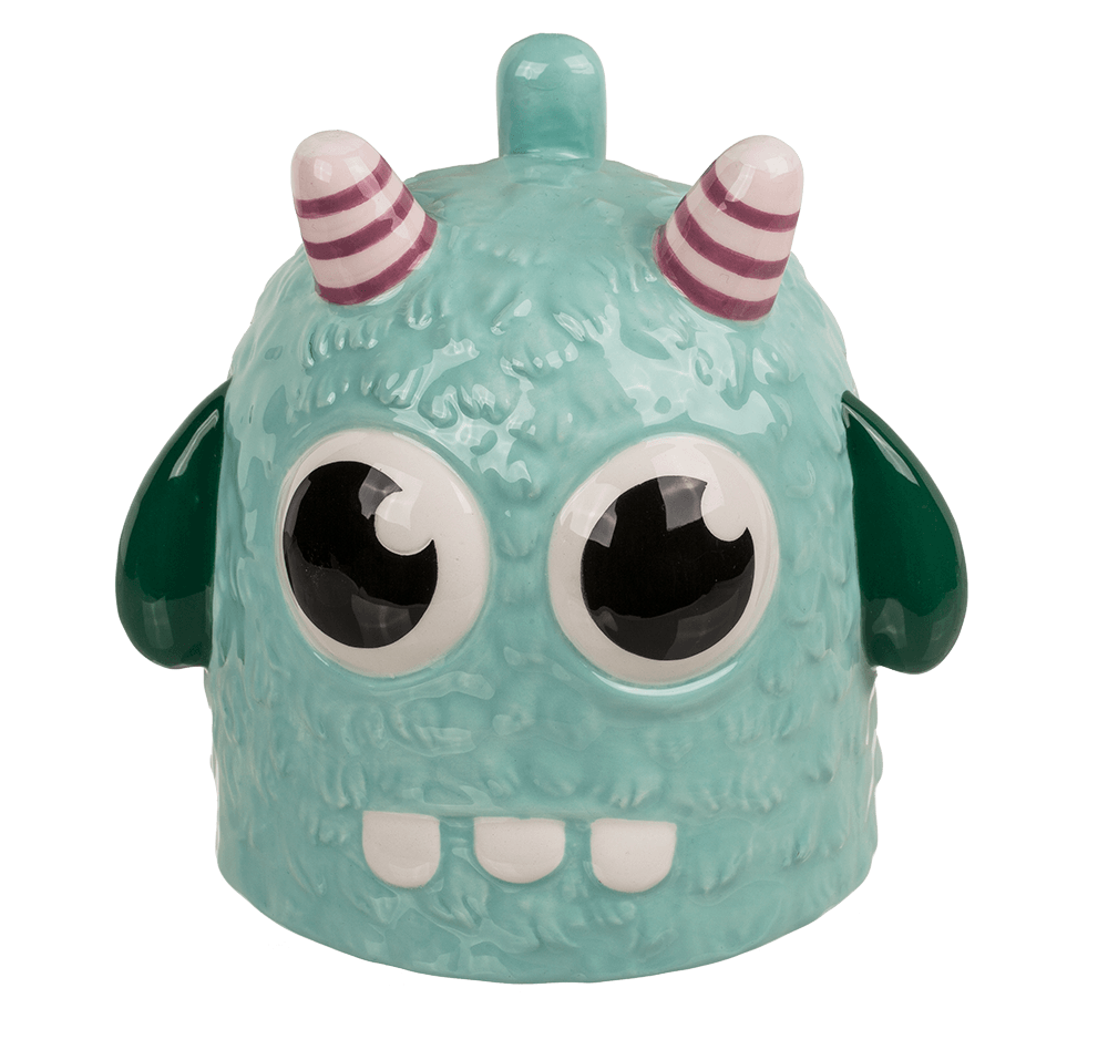 Upside Down Mug, Monster, blue, ca. 12 x 14 cm,