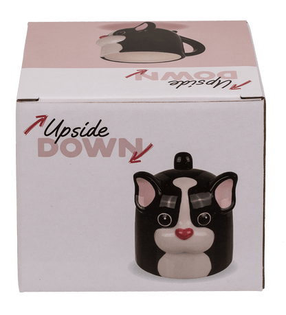 Upside Down Mug, Dog, ca. 12 x 14 cm, dolomite