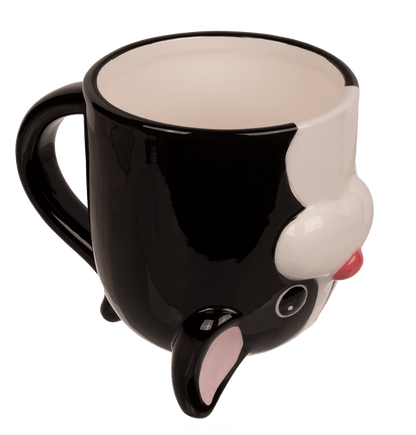 Upside Down Mug, Dog, ca. 12 x 14 cm, dolomite