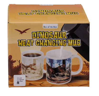 Stoneware mug,T-Rex, with thermal effect,