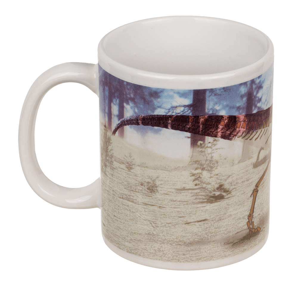 Stoneware mug,T-Rex, with thermal effect,