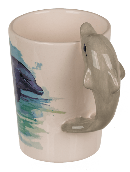 Stoneware mug,Dolphin,11 x 8,5 cm,300 ml