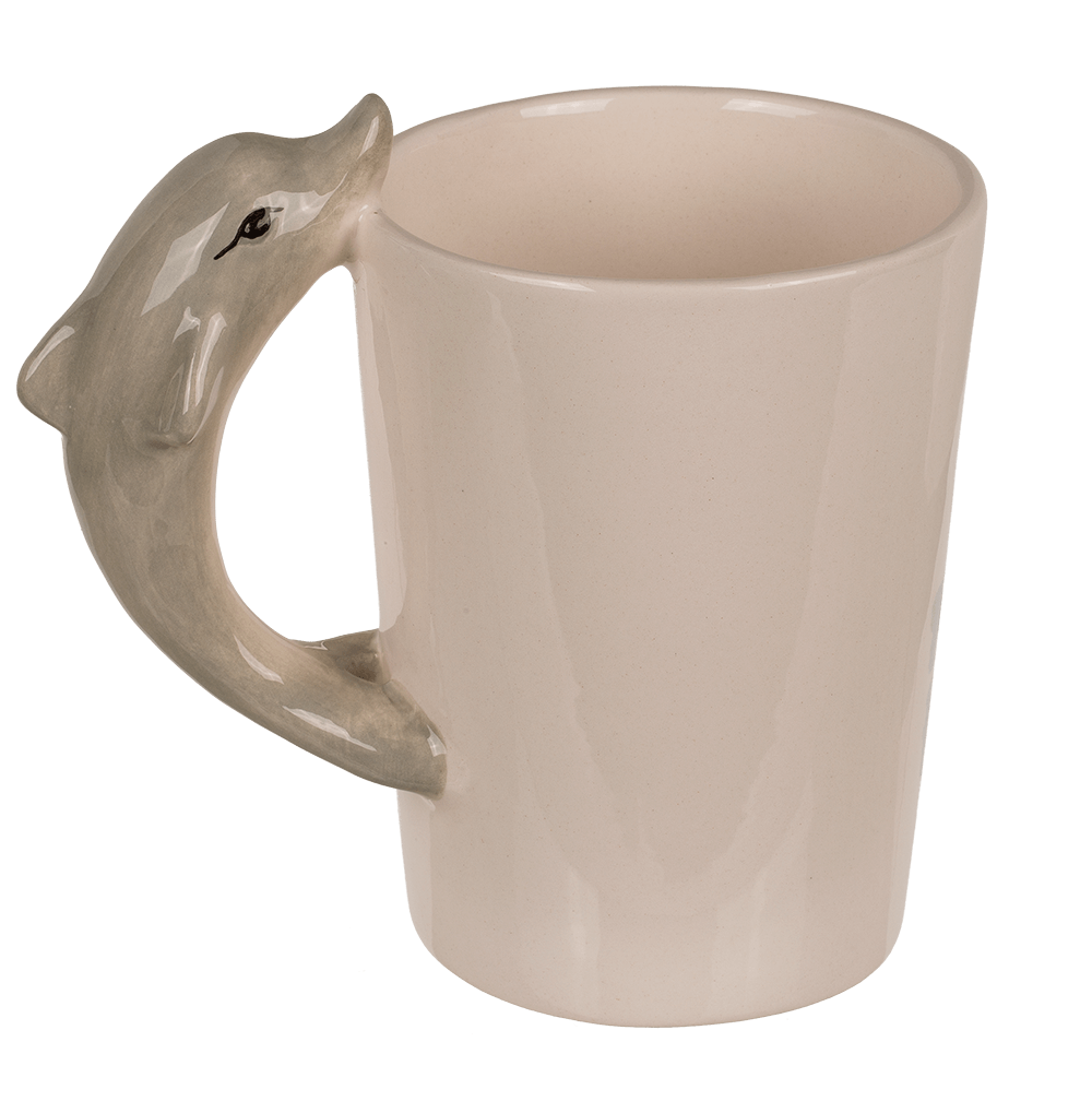 Stoneware mug,Dolphin,11 x 8,5 cm,300 ml